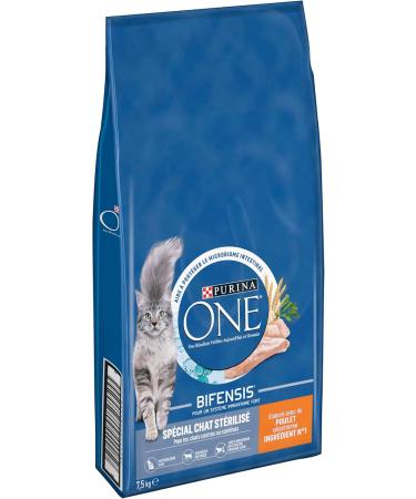 PURINA ONE Bifensis Sterilized Cat Food with Chicken for Adult Cats | 7.5kg Bag (Packaging May Vary) - Buy Online on GoSupps.com