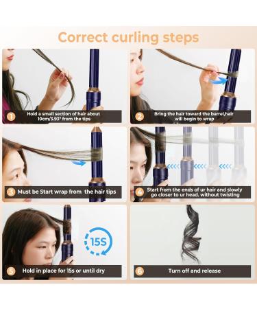 5-in-1 High-Speed Hot Air Hair Dryer Brush - 110 000 RPM 20m/s Airflow Lightweight Ionic Blow Dryer for Styling & Curling (Blue) - Shop Internationally - Buy Online on GoSupps.com