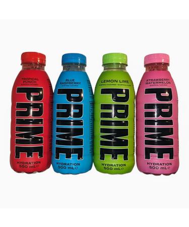 KSI & Logan Paul Glowberry Ice Pop Meta Moon Lemonade Strawberry Watermelon and More (4 x 500ml Bottles) (Watermelon Raspberry Lime T.Punch)