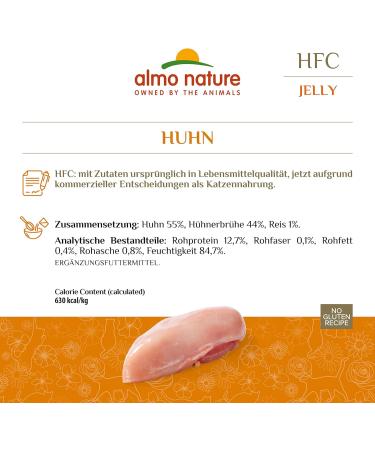 Almo Nature HFC Jelly Chicken - Premium Wet Food for Adult Cats | 24 x 70g | International Shipping - Buy Online on GoSupps.com