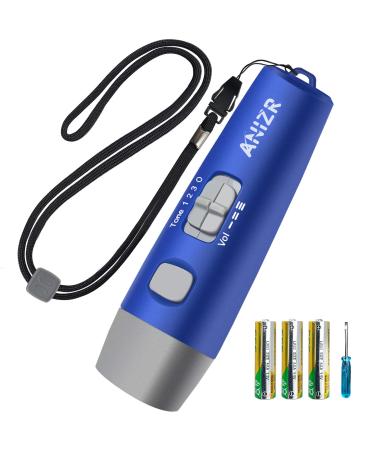 ANIZR Electronic Whistles with Lanyard,Adjustable 3 Tone & 3 High Volume Hand Emergency Whistle Basketball Referee Whistle for Coach,Teacher,Police,Outdoor Camping Boating Hiking(with Battery) blue with battery
