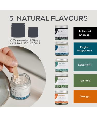 Georganics - Organic Toothpaste Rich in Vitamins and Minerals - Non-Foaming Formula with Organic Virgin Coconut Oil - Vegan and Cruelty Free - Fluoride and SLS Free - Tea Tree - 60ml - Buy Online on GoSupps.com