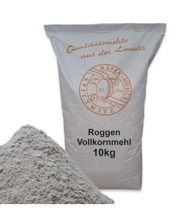 Mills wholemeal rye flour 10kg fresh from the R tze mill in the best quality 100% regional and natural 10 kg (1 pack)