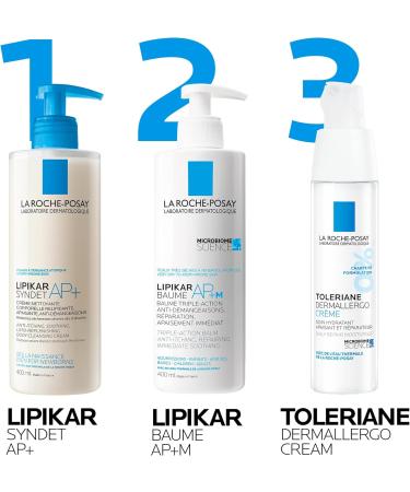 La Roche-Posay Body Wash & Refill Pack Lipikar Syndet AP+ Anti-Itch Body Wash For Eczema-prone Skin with Shea Butter & Niacinamide Fragrance Free Suitable for Sensitive Skin 400ml & Refill BUNDLE: 400mL & REFILL pack of 2 - Buy Online on GoSupps.com