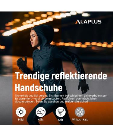Alaplus Warm Gloves for Men & Women | Soft Fleece Breathable Windproof Touchscreen Cycling & Running Sports Gloves - Buy Online on GoSupps.com