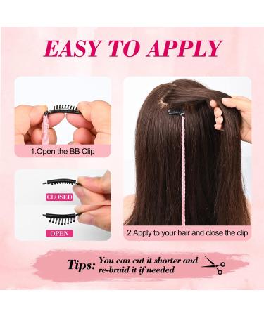 REECHO 22 Golden Blonde Braided Hair Extensions - Pack of 4 | Clip-in Baby Braids for Women - Buy Online on GoSupps.com