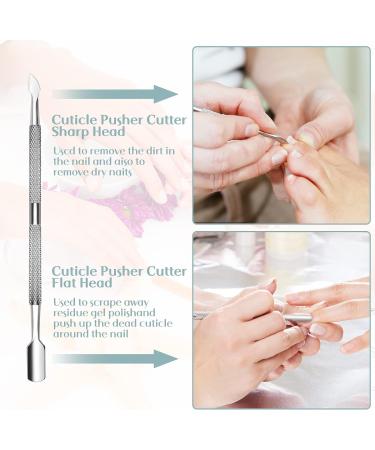 CGBE Cuticle Trimmer and Pusher Set - Professional Stainless Steel Nipper Tool for Fingernails and Toenails - Pedicure and Manicure Kit - Silver (2 Sets) - Buy Online on GoSupps.com