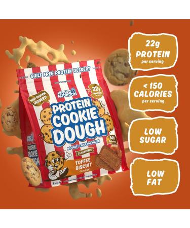  Applied Nutrition Applied Nutrition Protein Cookie Dough Protein Snack Protein Cookie Mix Over 22g of Protein per Serving Low Calorie 1kg (1kg Toffee Biscuit) - Buy Online on GoSupps.com