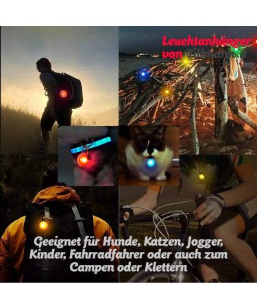 O Lights - 6-Piece Safety Clips with 3 Illuminated Modes | Flashing Light for School Bags Pets Joggers & Camping - Free Shipping - Buy Online on GoSupps.com