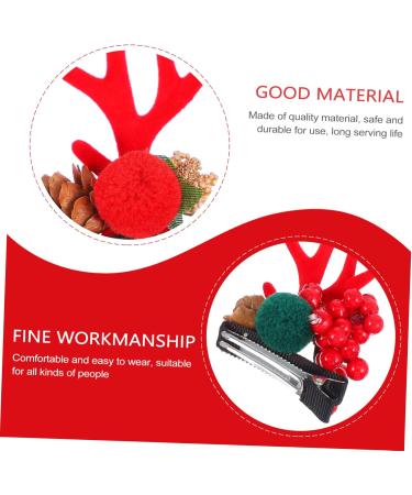minkissy 2 Pairs Christmas Hair Clips Women Hair Accessory Girls Christmas Barrette Party Hair Ornaments Kids Hairpin Cute Hair Clips Hair Decoration Hair Accessories Abs Child - Buy Online on GoSupps.com