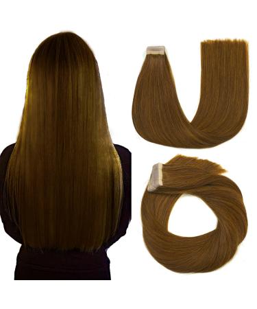 Hotlulana tape in extensions real hair #10 Extensions real hair 16 inch/40cm 40g invisible 100% natural tape extensions real hair human hair 20pcs skin weft real hair extensions tape.#10 40cm-16 inch (20 pack)