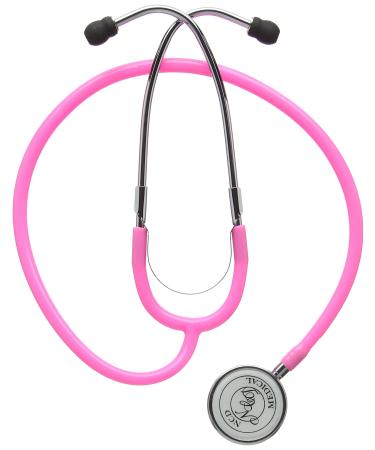 Prestige Medical Dual Head Stethoscope, Hot Pink, 3.6 Ounce Hot Pink Clamshell