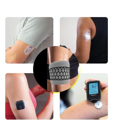 Diabetic Arm Band for CGM Sensor | Protective Cover for Freestyle Libre & Dexcom | Gray XL - Best for Medical Devices - Buy Online on GoSupps.com