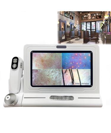 SDTOOP Scalp Detector, with Four Images Comparison, Facial Skin Oil Moisture, Hair Follicles, 11 Inch HD LCD Screen Microscope Tester