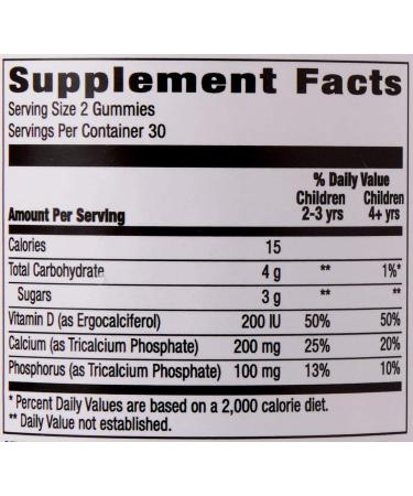 Mama Bear Kids Calcium + D Gummies | 60 Count | Non-GMO, Vegetarian, Gluten Free - Buy Online on GoSupps.com
