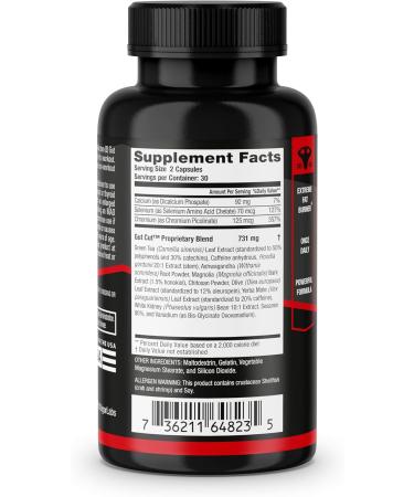 Vigor Labs GutCut Metabolism Boosting and Appetite Suppresion Supplement (60 Capsules) - Buy Online on GoSupps.com