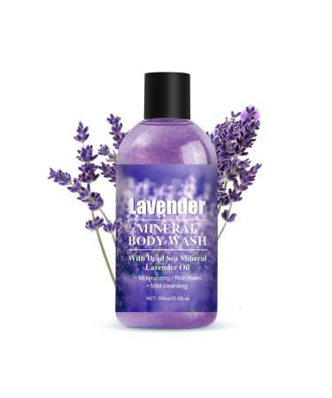 New Cover Lavender Body Wash Hydrating Shower Gel with Lavender Oil Gentle Daily Cleansing & Nourishing Body Skincare Soothing Exfoliating Body Soap for Dry & Sensitive Skin All Skin Types