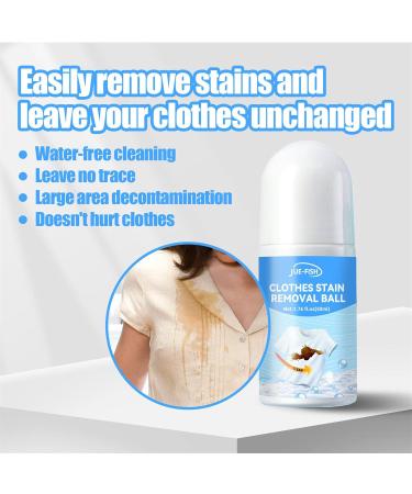 Portable Clothes Stain Remover - No-wash Clothes Stain Remover | Roll Bead Design Instant Stain Remover for Stains Removal - Buy Online on GoSupps.com