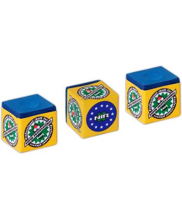 Longoni NIR Super Professional Pool Cue Billiard Chalk - Set of 3 (Green/Blue) - Buy Online on GoSupps.com