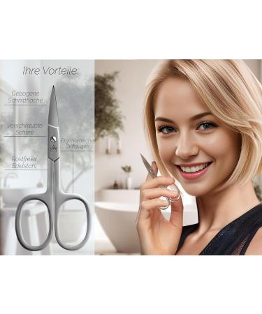 Extra Sharp Stainless Steel Nail Scissors | Rust-Free Manicure & Pedicure Tools for Men & Women - Buy Online on GoSupps.com