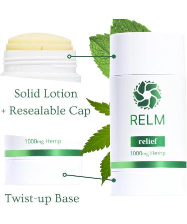 Hemp Relief Stick - Hemp Oil Menthol & Camphor Fast-Acting Relief for Muscles Joints and Nerves - 3 oz - Buy Online on GoSupps.com