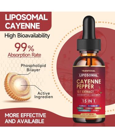 Trawecual Red Yeast Rice Gummies & Liposomal Cayenne Pepper Drops Supplement Bundle - Buy Online on GoSupps.com