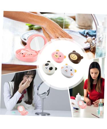 Solustre 8 STK Contact Lens Case Portable Travel Set with Mirror Eye Care Holder for Lenses Ideal for International Shipping - Buy Online on GoSupps.com