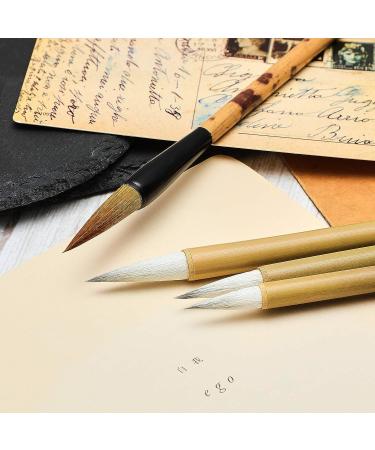 11 Pcs Chinese Calligraphy Brushes Set with Bamboo Holder - Japanese Style Sumi Painting Brushes for Kanji Art - Buy Online on GoSupps.com