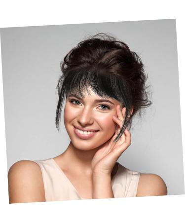 minkissy Piece French Bangs Clip Flat Neat Air Bangs Clip in Bangs Fake Hair Clip in Hair Extensions Hair Wispy Bangs Curtain Bangs Clip in De Natural Hair Bun Gradient Woman Extension Cord medium Natural Color - Buy Online on GoSupps.com