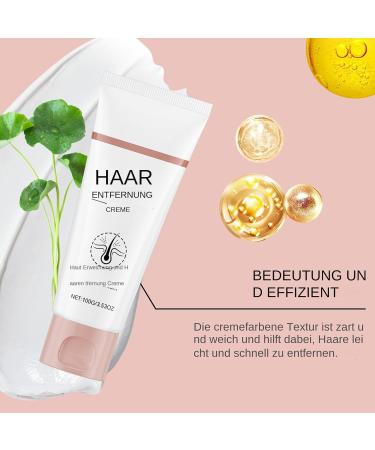  Tyinerc Facial hair removal cream 120 ml with silicone spatula bikini hair remover For women for the face arms underarms pubic area legs and intimate areas - Buy Online on GoSupps.com