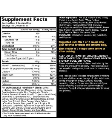 Hot Stuff Potentiating Protein 3.14 lb - Chocolate Peanut Butter. - Buy Online on GoSupps.com