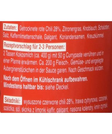 Authentic Thai Red Curry Paste - Vegan Halal & Gluten-Free (4 x 200g) | Medium Spice - Natural Ingredients | International Shipping Available - Buy Online on GoSupps.com