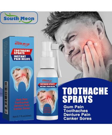Toothache Relieving Spray Tooth Pain Relief Toothache Relief Pain Spray for Dental Pain Relief Tooth Numbing Spray Toothache Pain Relief for Adult Strong Pain Relief for Toothache Gum Pain Spray - Buy Online on GoSupps.com