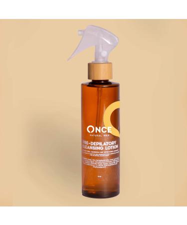 Pre Depilatory Cleansing Lotion - Once Natural Wax - All Natural - Ideal to prepare skin before waxing 8 Ounce