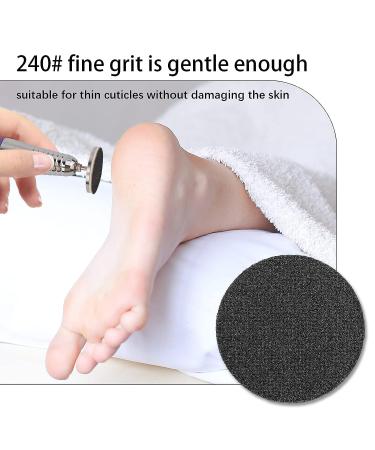 Rolybag 25mm Foot Sandpaper Discs | 240 Grit Fine | 100pcs Boxed | Replacement Pads for Electric Manicure Pedicure - Buy Online on GoSupps.com