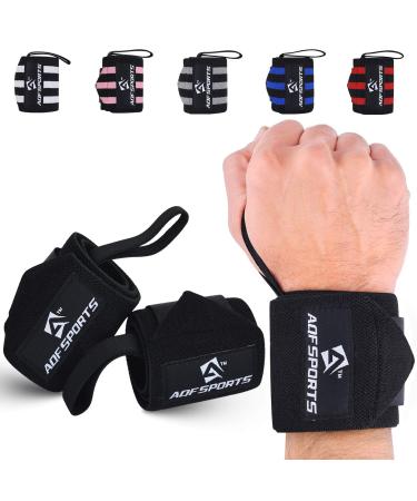 AQF wrist bandages fitness 45cm gym bandage wrist wrist support bandages strength training bodybuilding wrist band powerlift Wrist wrap for men & women full black
