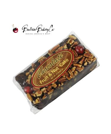 Grandma's Chocolate Fudge Brownie Fruitcake with Real Fruit & Nuts - 1lb Loaf by Beatrice Bakery - Buy Online on GoSupps.com