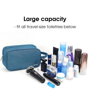 Travel Toiletry Wash Bag for Men and Women Traveling Dopp Kit Shaving Bag for Toiletries Accessories (Navy Blue) A-navy Blue - Buy Online on GoSupps.com