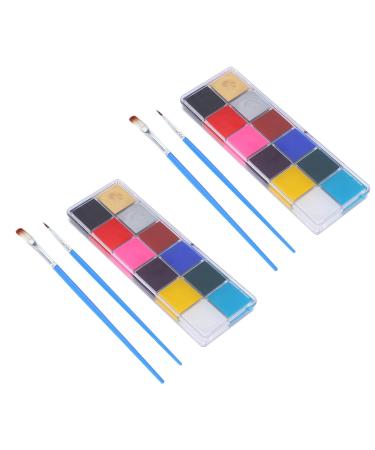 Buy 2 Sets of 12-Color Body Paint Oily Face Paint for Halloween Drama & Parties International Shipping Available! - Buy Online on GoSupps.com