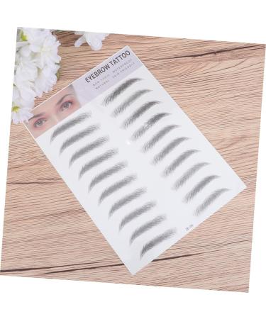 Beavorty Eyebrow Transfer Stickers 2pcs 3d Eyebrow Stickers Ladies Suits 3d Stickers Lady Tools Imitation Stencil Man - Buy Online on GoSupps.com
