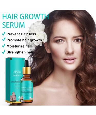 Hair Growth Serum Organic Castor Oil Anti Hair Loss Hair Serum for Thinning Balding Thin Hair Fast Growth Strengthen Hair Roots for Men & Women Damaged Hair Repair - Buy Online on GoSupps.com