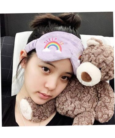 NOLITOY 4pcs Rainbow Eye Mask & Hair Band Set | Sleep Eye Patches & Travel Blindfolds for Kids & Adults - Buy Online on GoSupps.com