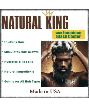 Natural King Jamaican Black Castor Shampoo & Pro-Growth Hair Oil Set - Nourish & Boost Hair Growth (33.8 oz + 7.1 oz) - International Shipping Available - Buy Online on GoSupps.com