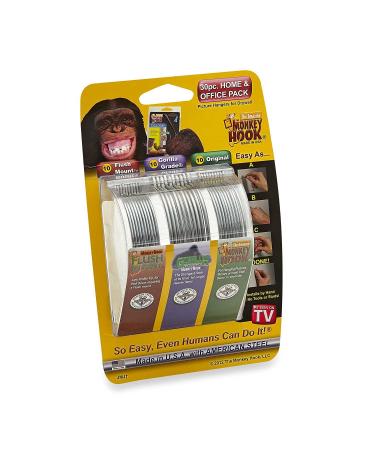 Monkey Hooks Picture Hangers Home and Office Pack, Gorilla Hook, Drywall Hooks for Hanging Pictures, Wall Hooks, Picture Hangers, Picture Hanging Kit, 30 pc set