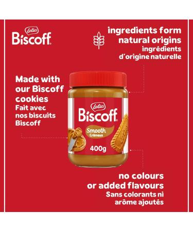 Lotus Biscoff - Smooth Lotus Biscoff Biscuit Spread Pack of 6 400g per jar - Buy Online on GoSupps.com