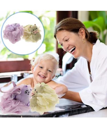 Buy FOMIYES 2pcs Cartoon Bath Ball Scrubber - Cute Shower Sponge & Loofah for Kids | International Shipping Available - Buy Online on GoSupps.com