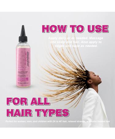 Immetee Scalp Hair Oil - Best Treatment for Dry Itchy Scalp | Anti-Itch Care for Natural & Curly Hair | 190ml (6.42fl oz - Buy Online on GoSupps.com