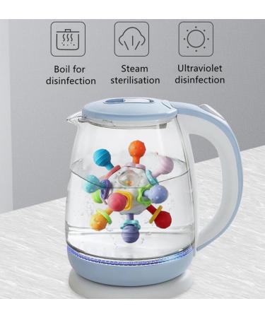 Soft Silicone Baby Biting Toys & Rattles | Sensory Educational Balls for 0-18 Months - Ideal for Young Girls - Buy Online on GoSupps.com