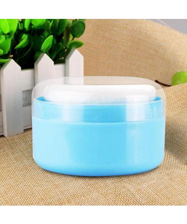  tui bouff e en poudre bouff e de poudre corporelle et r cipient Rangement de saupoudrage portable | Baby After Bath Body Powder Puffle Base pour la plage la maison Bleu - Buy Online on GoSupps.com