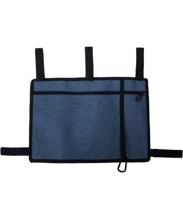 Caroo Walker Bag Basket with Cup Holder - Water-Resistant Organizer for Adult Folding Walkers Rollator - Blue - Buy Online on GoSupps.com